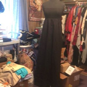 Pretty Black Long Tube Dress Size Large